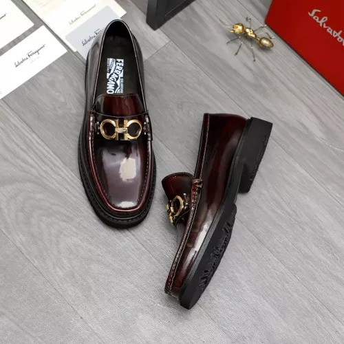 Cheap Salvatore Ferragamo Leather Shoes For Men #1380568 Replica Wholesale [$96.00 USD] [ITEM#1380568] on Replica Salvatore Ferragamo Leather Shoes