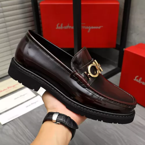 Cheap Salvatore Ferragamo Leather Shoes For Men #1380568 Replica Wholesale [$96.00 USD] [ITEM#1380568] on Replica Salvatore Ferragamo Leather Shoes