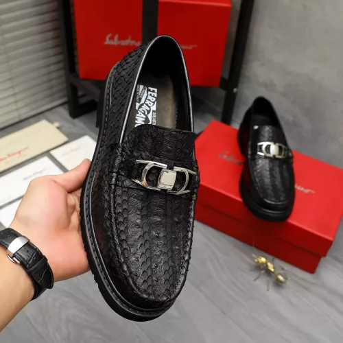 Cheap Salvatore Ferragamo Leather Shoes For Men #1380569 Replica Wholesale [$96.00 USD] [ITEM#1380569] on Replica Salvatore Ferragamo Leather Shoes