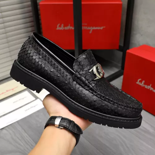 Cheap Salvatore Ferragamo Leather Shoes For Men #1380569 Replica Wholesale [$96.00 USD] [ITEM#1380569] on Replica Salvatore Ferragamo Leather Shoes