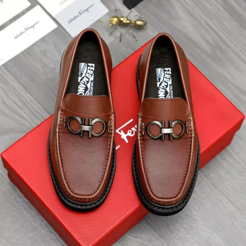 Cheap Salvatore Ferragamo Leather Shoes For Men #1380570 Replica Wholesale [$96.00 USD] [ITEM#1380570] on Replica Salvatore Ferragamo Leather Shoes