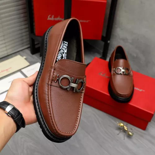 Cheap Salvatore Ferragamo Leather Shoes For Men #1380570 Replica Wholesale [$96.00 USD] [ITEM#1380570] on Replica Salvatore Ferragamo Leather Shoes