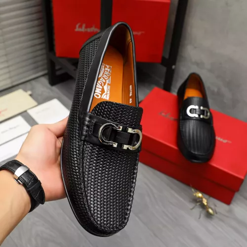 Cheap Salvatore Ferragamo Leather Shoes For Men #1380573 Replica Wholesale [$76.00 USD] [ITEM#1380573] on Replica Salvatore Ferragamo Leather Shoes