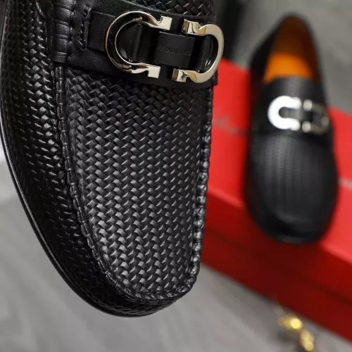 Cheap Salvatore Ferragamo Leather Shoes For Men #1380573 Replica Wholesale [$76.00 USD] [ITEM#1380573] on Replica Salvatore Ferragamo Leather Shoes