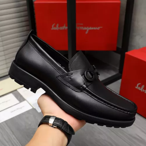 Cheap Salvatore Ferragamo Leather Shoes For Men #1380577 Replica Wholesale [$82.00 USD] [ITEM#1380577] on Replica Salvatore Ferragamo Leather Shoes