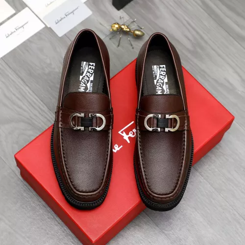 Cheap Salvatore Ferragamo Leather Shoes For Men #1380579 Replica Wholesale [$100.00 USD] [ITEM#1380579] on Replica Salvatore Ferragamo Leather Shoes