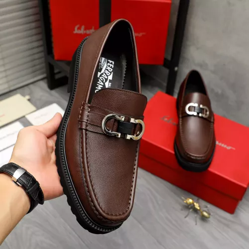 Cheap Salvatore Ferragamo Leather Shoes For Men #1380579 Replica Wholesale [$100.00 USD] [ITEM#1380579] on Replica Salvatore Ferragamo Leather Shoes