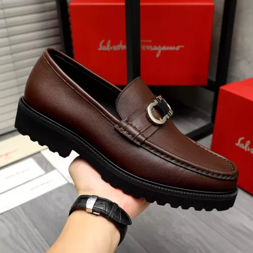 Cheap Salvatore Ferragamo Leather Shoes For Men #1380579 Replica Wholesale [$100.00 USD] [ITEM#1380579] on Replica Salvatore Ferragamo Leather Shoes