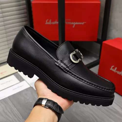 Cheap Salvatore Ferragamo Leather Shoes For Men #1380580 Replica Wholesale [$100.00 USD] [ITEM#1380580] on Replica Salvatore Ferragamo Leather Shoes