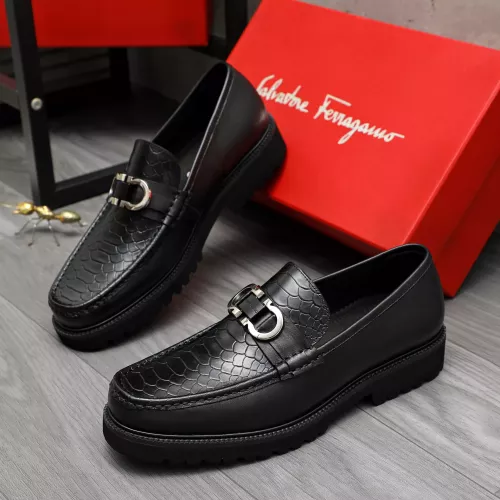 Salvatore Ferragamo Leather Shoes For Men #1380594