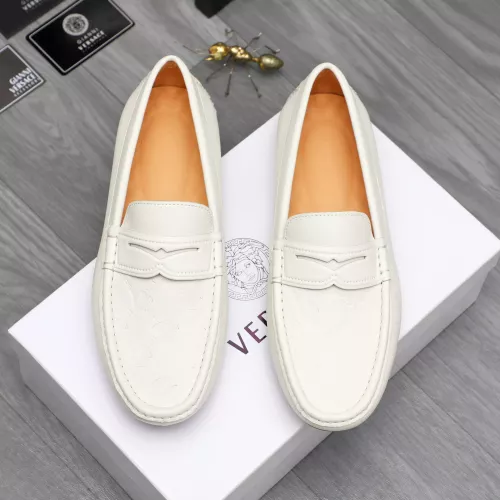 Cheap Versace Leather Shoes For Men #1380601 Replica Wholesale [$76.00 USD] [ITEM#1380601] on Replica Versace Leather Shoes