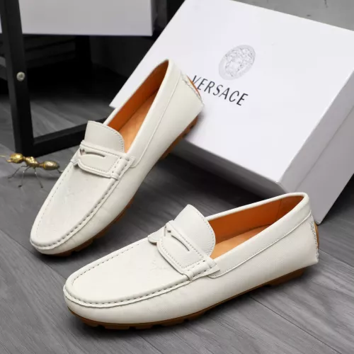 Cheap Versace Leather Shoes For Men #1380601 Replica Wholesale [$76.00 USD] [ITEM#1380601] on Replica Versace Leather Shoes
