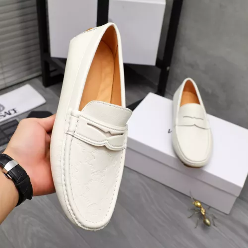 Cheap Versace Leather Shoes For Men #1380601 Replica Wholesale [$76.00 USD] [ITEM#1380601] on Replica Versace Leather Shoes