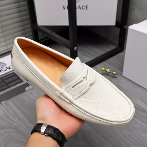 Cheap Versace Leather Shoes For Men #1380601 Replica Wholesale [$76.00 USD] [ITEM#1380601] on Replica Versace Leather Shoes