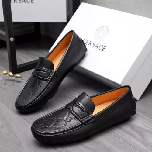 Cheap Versace Leather Shoes For Men #1380603 Replica Wholesale [$76.00 USD] [ITEM#1380603] on Replica Versace Leather Shoes