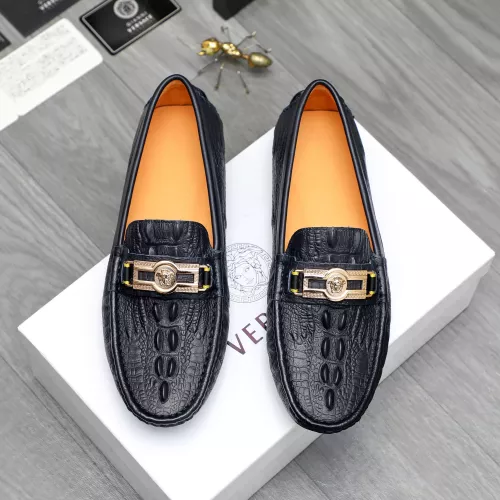 Cheap Versace Leather Shoes For Men #1380605 Replica Wholesale [$76.00 USD] [ITEM#1380605] on Replica Versace Leather Shoes