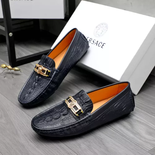 Cheap Versace Leather Shoes For Men #1380605 Replica Wholesale [$76.00 USD] [ITEM#1380605] on Replica Versace Leather Shoes