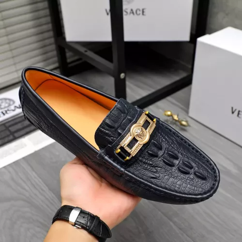 Cheap Versace Leather Shoes For Men #1380605 Replica Wholesale [$76.00 USD] [ITEM#1380605] on Replica Versace Leather Shoes