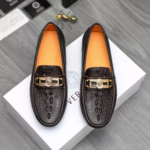 Cheap Versace Leather Shoes For Men #1380606 Replica Wholesale [$76.00 USD] [ITEM#1380606] on Replica Versace Leather Shoes
