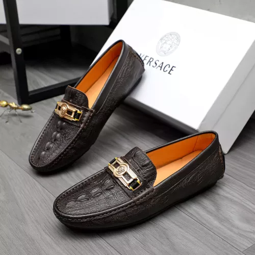 Cheap Versace Leather Shoes For Men #1380606 Replica Wholesale [$76.00 USD] [ITEM#1380606] on Replica Versace Leather Shoes