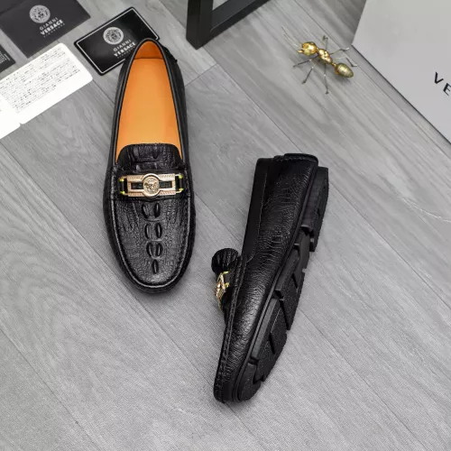 Cheap Versace Leather Shoes For Men #1380607 Replica Wholesale [$76.00 USD] [ITEM#1380607] on Replica Versace Leather Shoes