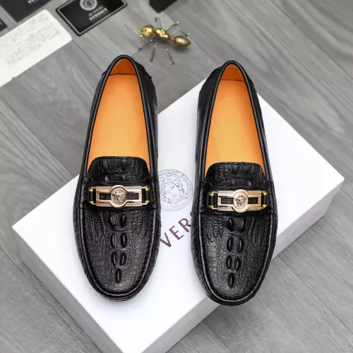 Cheap Versace Leather Shoes For Men #1380607 Replica Wholesale [$76.00 USD] [ITEM#1380607] on Replica Versace Leather Shoes