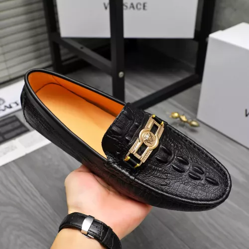 Cheap Versace Leather Shoes For Men #1380607 Replica Wholesale [$76.00 USD] [ITEM#1380607] on Replica Versace Leather Shoes