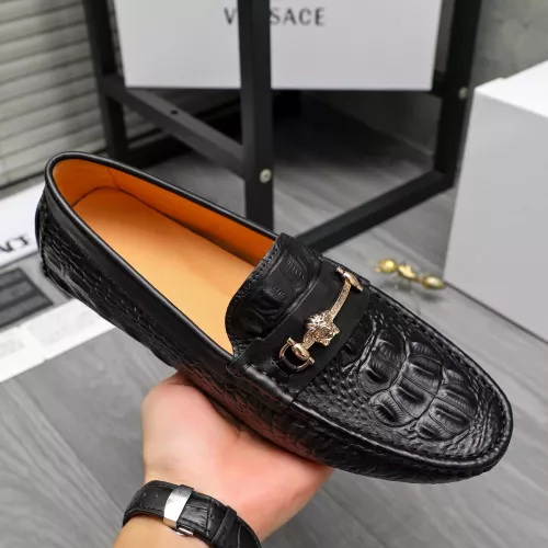 Cheap Versace Leather Shoes For Men #1380608 Replica Wholesale [$76.00 USD] [ITEM#1380608] on Replica Versace Leather Shoes