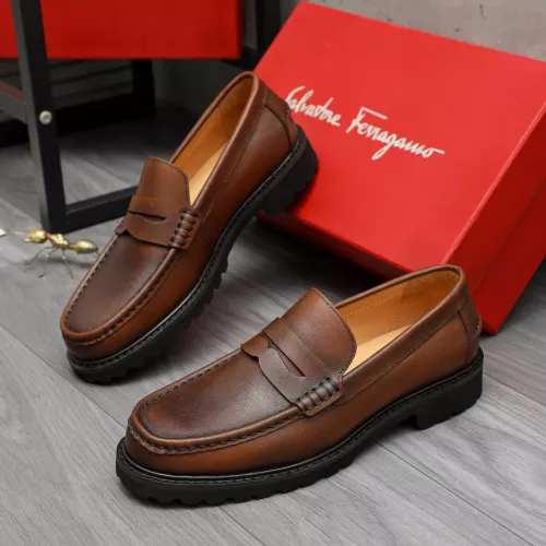 Salvatore Ferragamo Leather Shoes For Men #1380640