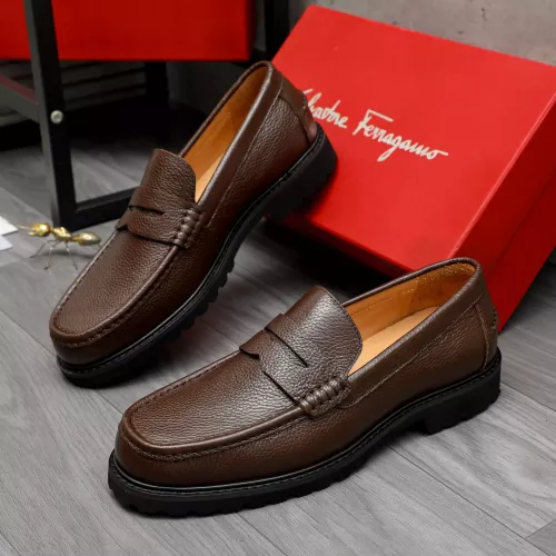 Salvatore Ferragamo Leather Shoes For Men #1380641