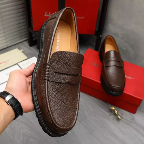 Cheap Salvatore Ferragamo Leather Shoes For Men #1380641 Replica Wholesale [$85.00 USD] [ITEM#1380641] on Replica Salvatore Ferragamo Leather Shoes