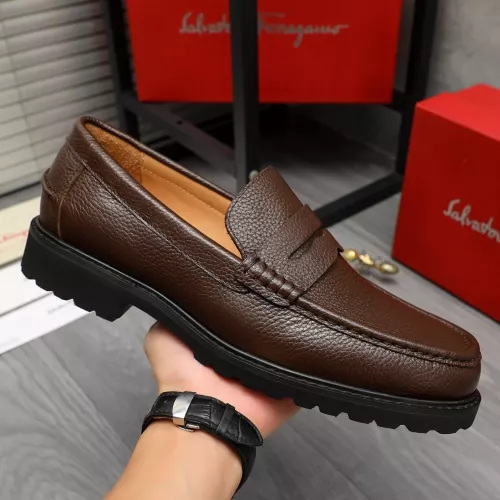 Cheap Salvatore Ferragamo Leather Shoes For Men #1380641 Replica Wholesale [$85.00 USD] [ITEM#1380641] on Replica Salvatore Ferragamo Leather Shoes