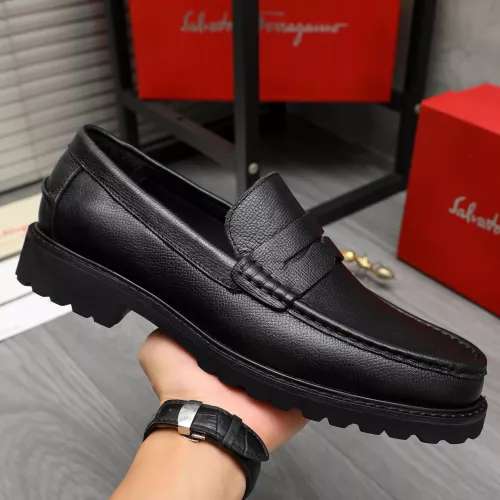 Cheap Salvatore Ferragamo Leather Shoes For Men #1380642 Replica Wholesale [$85.00 USD] [ITEM#1380642] on Replica Salvatore Ferragamo Leather Shoes