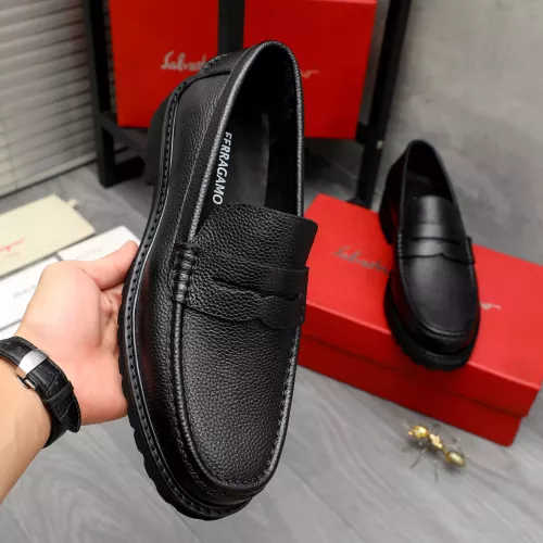Cheap Salvatore Ferragamo Leather Shoes For Men #1380646 Replica Wholesale [$85.00 USD] [ITEM#1380646] on Replica Salvatore Ferragamo Leather Shoes