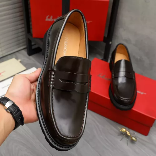 Cheap Salvatore Ferragamo Leather Shoes For Men #1380653 Replica Wholesale [$85.00 USD] [ITEM#1380653] on Replica Salvatore Ferragamo Leather Shoes