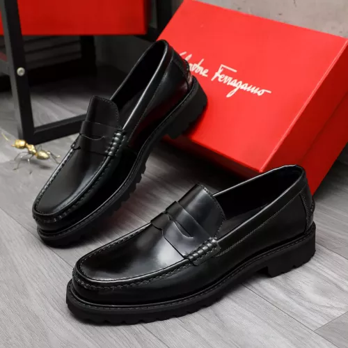 Salvatore Ferragamo Leather Shoes For Men #1380654