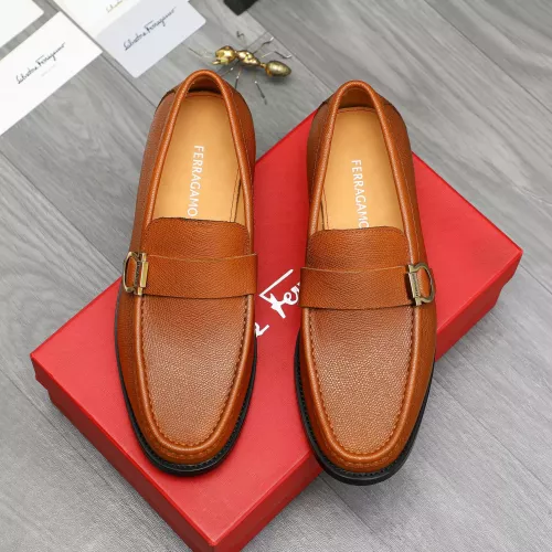Cheap Salvatore Ferragamo Leather Shoes For Men #1380657 Replica Wholesale [$85.00 USD] [ITEM#1380657] on Replica Salvatore Ferragamo Leather Shoes