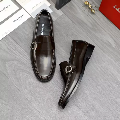 Cheap Salvatore Ferragamo Leather Shoes For Men #1380662 Replica Wholesale [$85.00 USD] [ITEM#1380662] on Replica Salvatore Ferragamo Leather Shoes