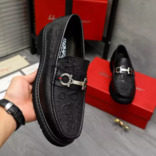 Cheap Salvatore Ferragamo Leather Shoes For Men #1380668 Replica Wholesale [$96.00 USD] [ITEM#1380668] on Replica Salvatore Ferragamo Leather Shoes