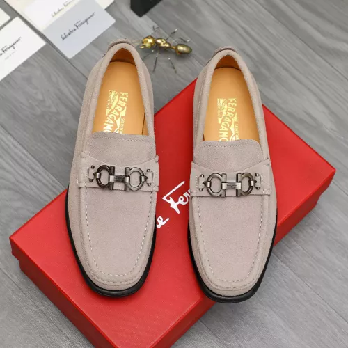 Cheap Salvatore Ferragamo Leather Shoes For Men #1380669 Replica Wholesale [$82.00 USD] [ITEM#1380669] on Replica Salvatore Ferragamo Leather Shoes