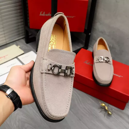 Cheap Salvatore Ferragamo Leather Shoes For Men #1380669 Replica Wholesale [$82.00 USD] [ITEM#1380669] on Replica Salvatore Ferragamo Leather Shoes