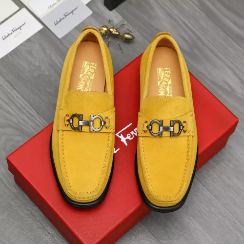 Cheap Salvatore Ferragamo Leather Shoes For Men #1380670 Replica Wholesale [$82.00 USD] [ITEM#1380670] on Replica Salvatore Ferragamo Leather Shoes