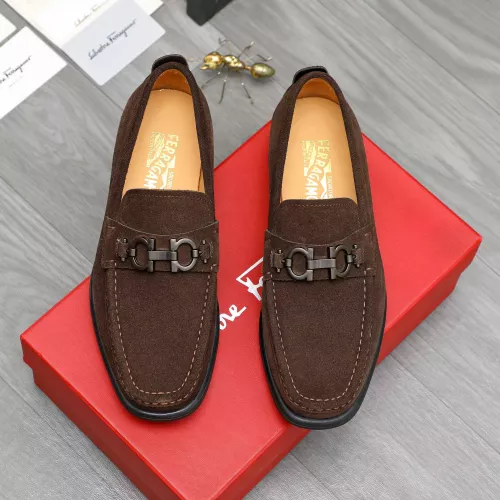Cheap Salvatore Ferragamo Leather Shoes For Men #1380671 Replica Wholesale [$82.00 USD] [ITEM#1380671] on Replica Salvatore Ferragamo Leather Shoes