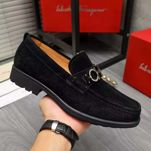 Cheap Salvatore Ferragamo Leather Shoes For Men #1380672 Replica Wholesale [$82.00 USD] [ITEM#1380672] on Replica Salvatore Ferragamo Leather Shoes