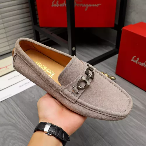 Cheap Salvatore Ferragamo Leather Shoes For Men #1380673 Replica Wholesale [$82.00 USD] [ITEM#1380673] on Replica Salvatore Ferragamo Leather Shoes