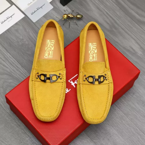 Cheap Salvatore Ferragamo Leather Shoes For Men #1380674 Replica Wholesale [$82.00 USD] [ITEM#1380674] on Replica Salvatore Ferragamo Leather Shoes