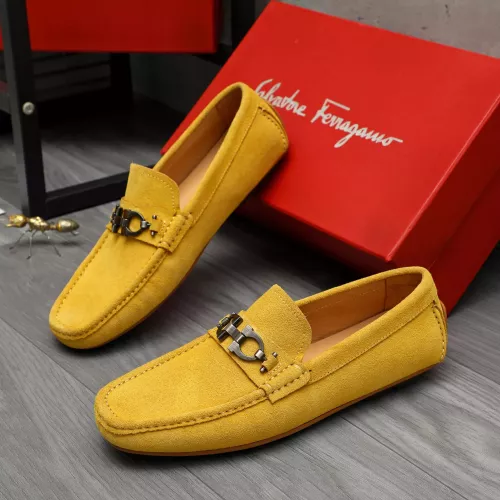Cheap Salvatore Ferragamo Leather Shoes For Men #1380674 Replica Wholesale [$82.00 USD] [ITEM#1380674] on Replica Salvatore Ferragamo Leather Shoes