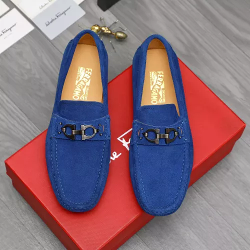 Cheap Salvatore Ferragamo Leather Shoes For Men #1380675 Replica Wholesale [$82.00 USD] [ITEM#1380675] on Replica Salvatore Ferragamo Leather Shoes