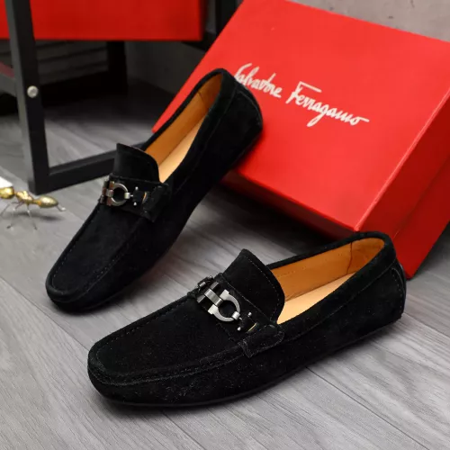 Cheap Salvatore Ferragamo Leather Shoes For Men #1380676 Replica Wholesale [$82.00 USD] [ITEM#1380676] on Replica Salvatore Ferragamo Leather Shoes