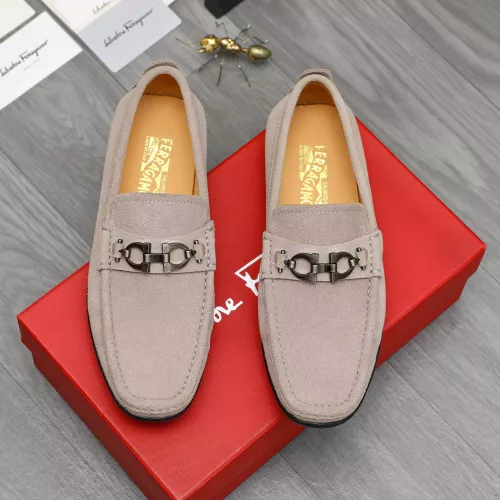 Cheap Salvatore Ferragamo Leather Shoes For Men #1380677 Replica Wholesale [$82.00 USD] [ITEM#1380677] on Replica Salvatore Ferragamo Leather Shoes